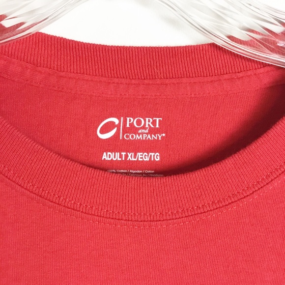 Clippers Red Basketball Tee Shirt Red Size XL - Picture 3 of 5